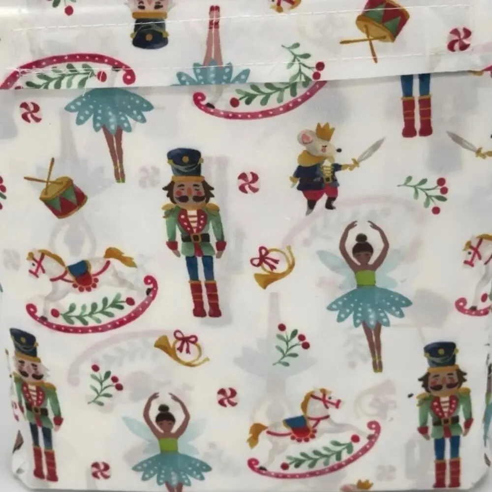 Wellesley Manor Nutcracker Suite TWIN Sheet Set Christmas Wooden Soldier NEW